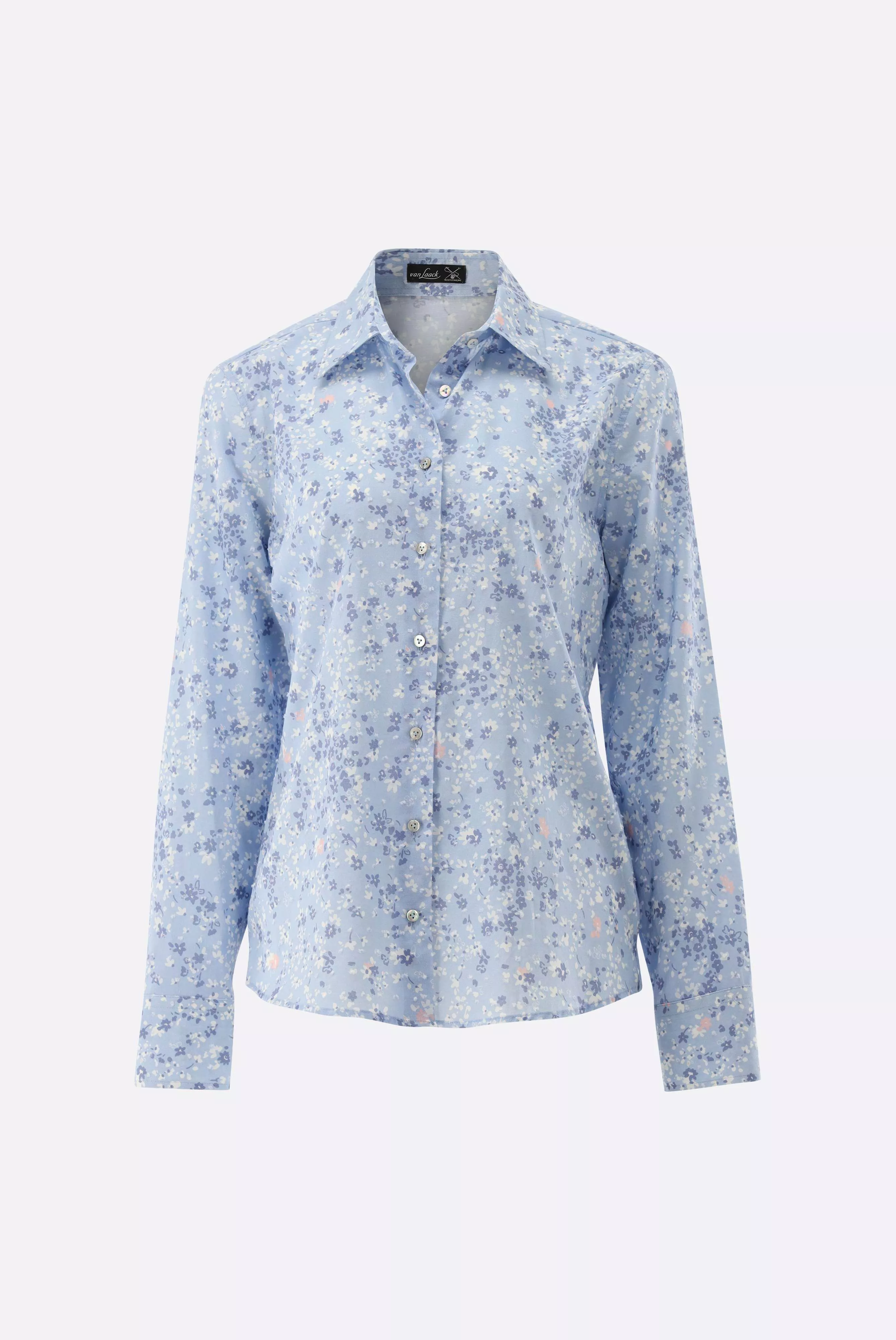 van Laack БЛУЗКА CELLYA KN
 цвет голубой ,photo 3