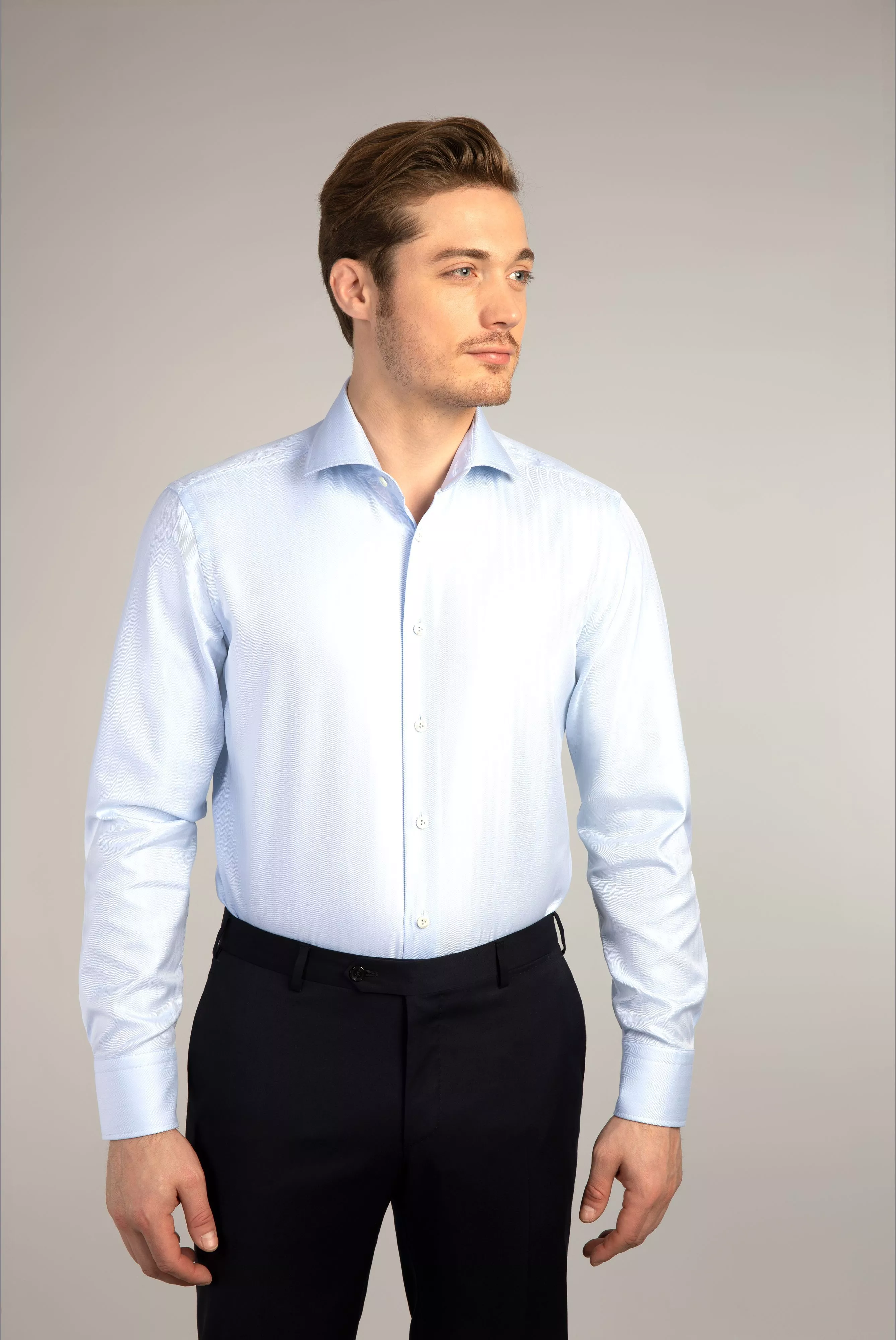 van Laack СОРОЧКА RIVARA TF
 цвет голубой ,photo 2
