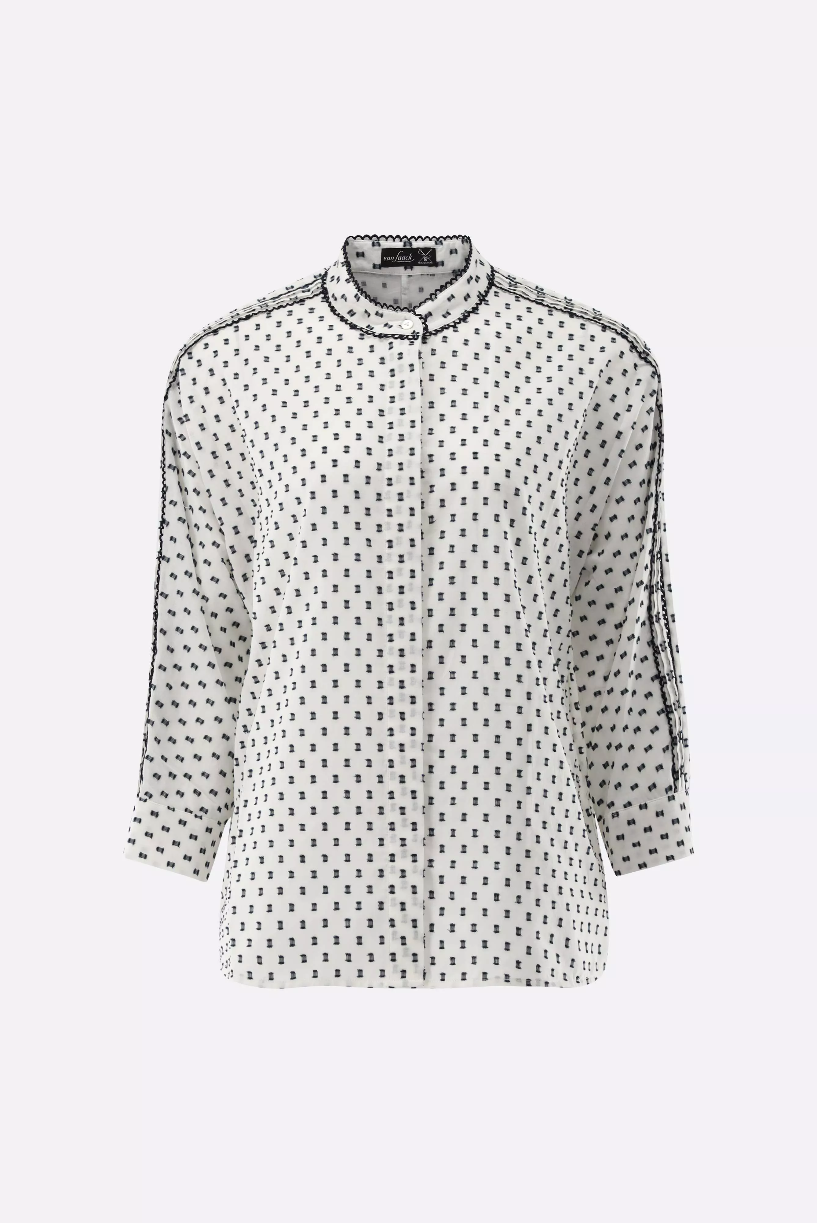 van Laack БЛУЗКА LULES PB
 цвет бежевый ,photo 3