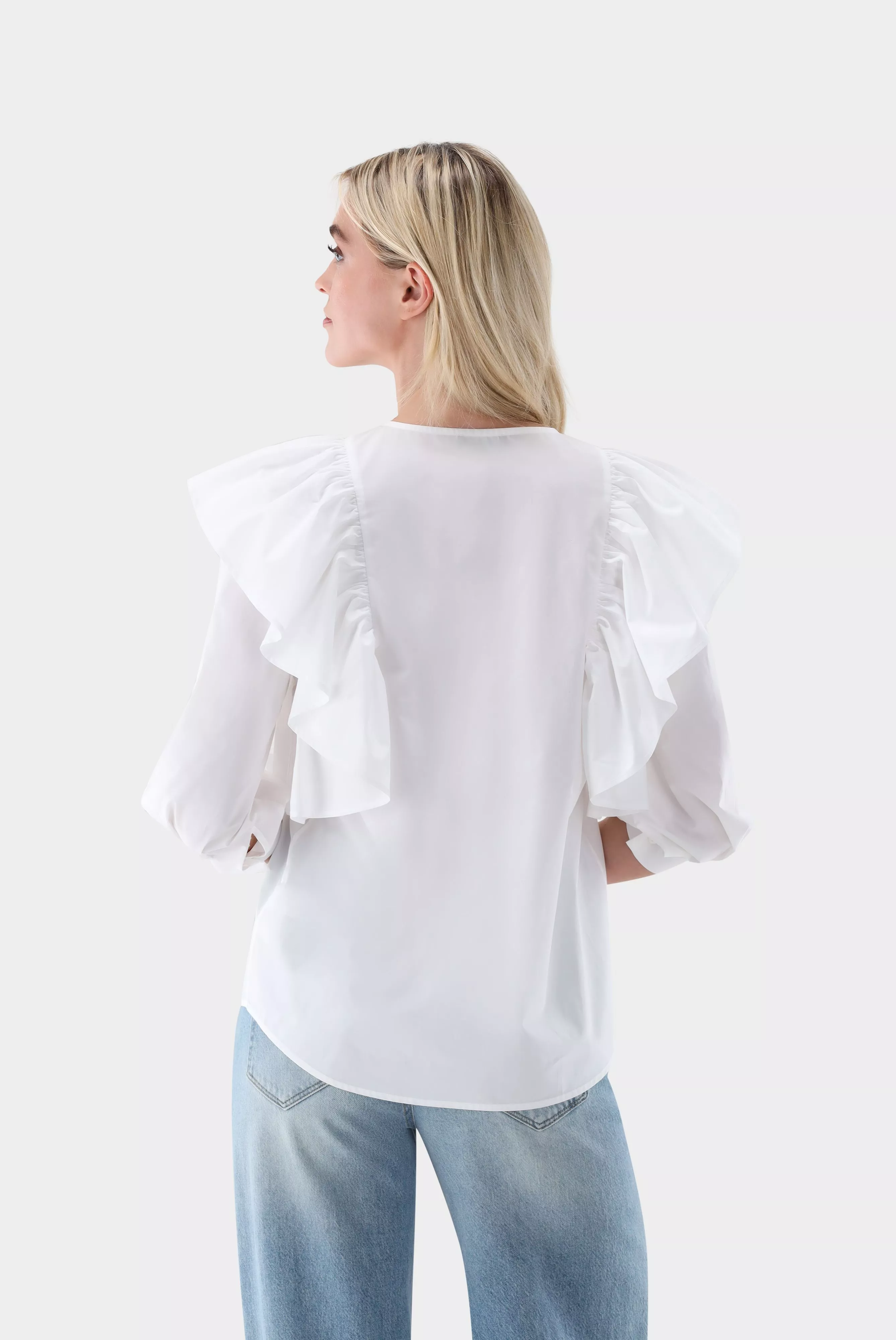 van Laack БЛУЗКА ANNESA
 цвет белый ,photo 7