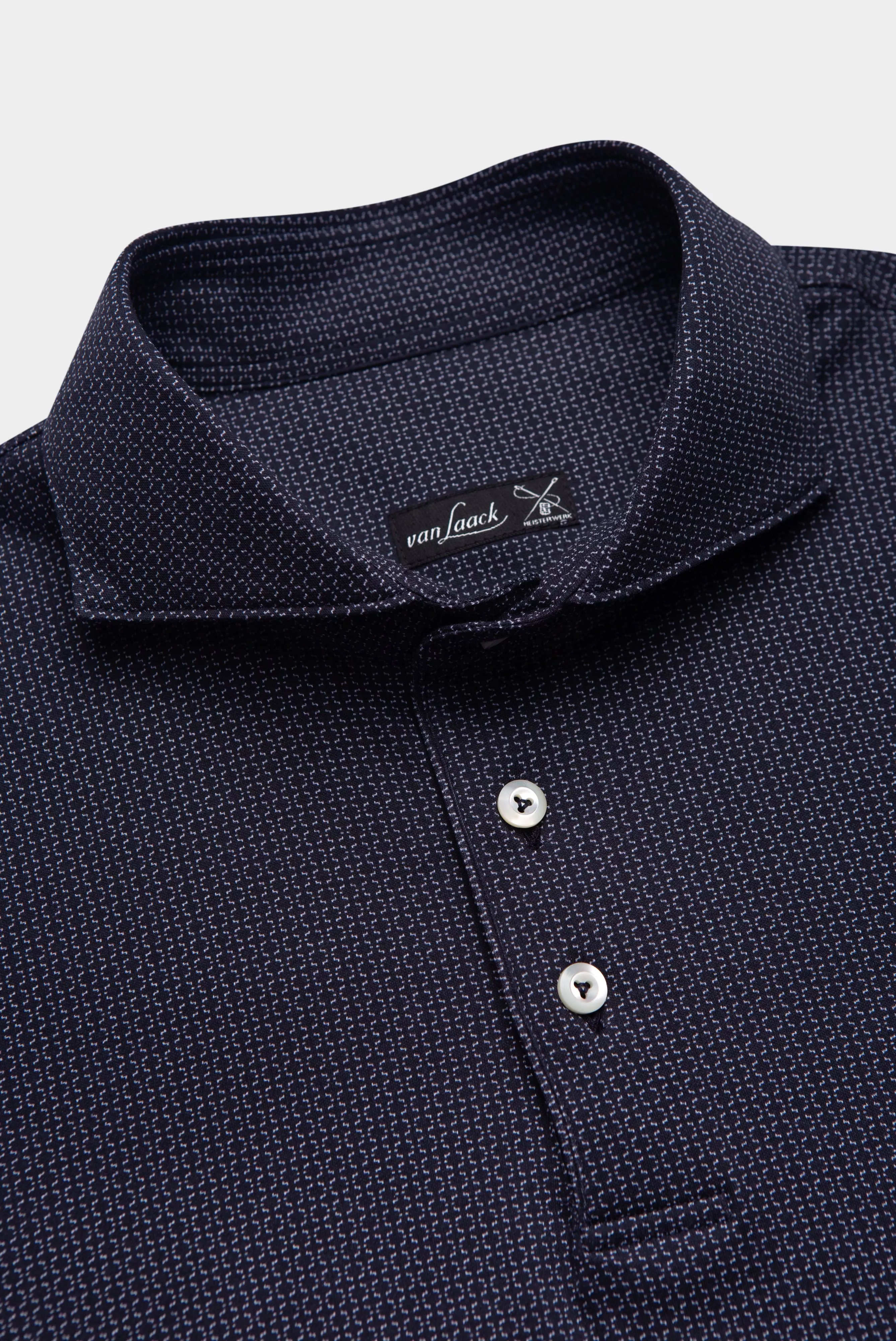 van Laack РУБАШКА-ПОЛО PESO
 цвет темно-синий ,photo 2
