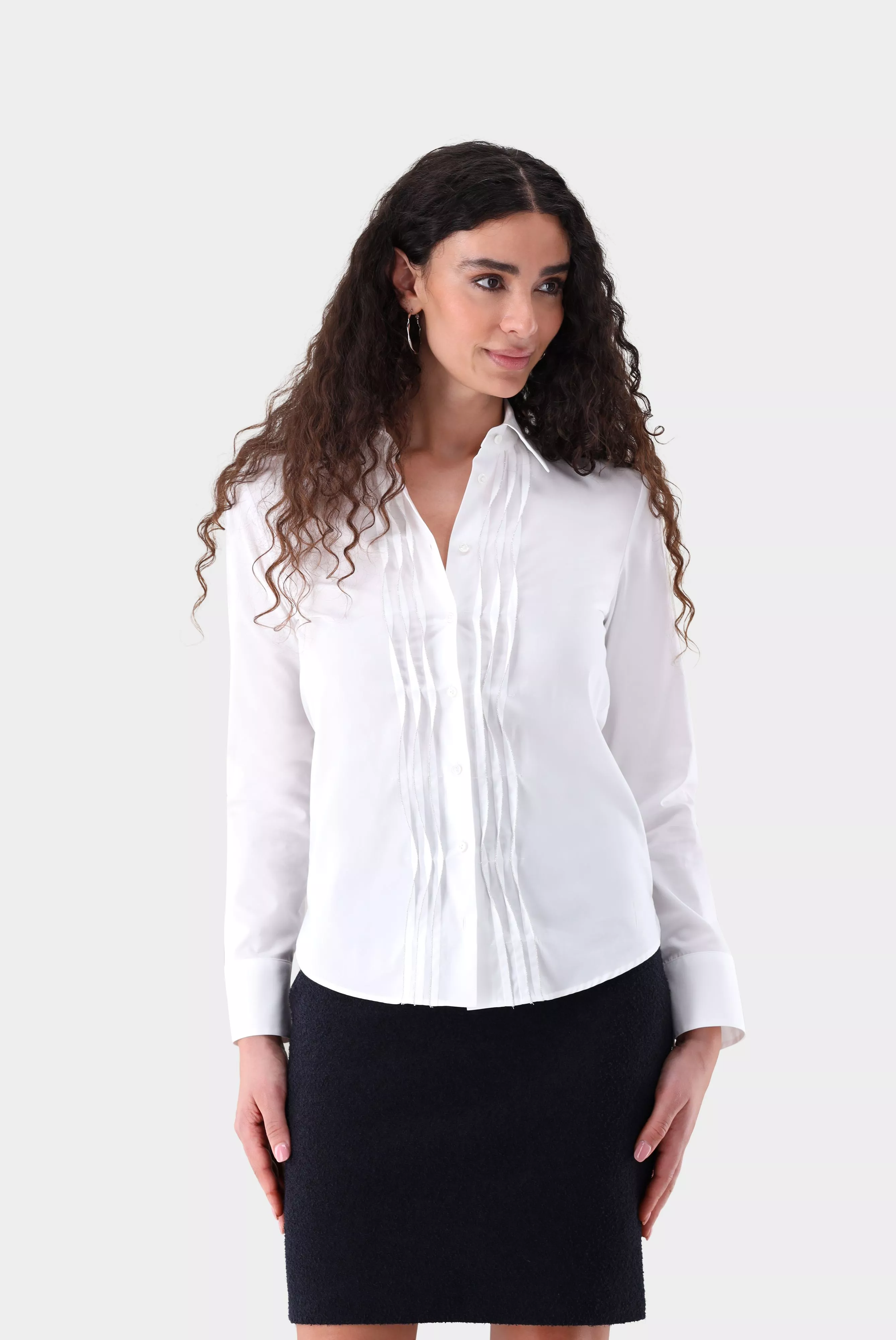 van Laack БЛУЗКА CELLIES PB
 цвет белый ,photo 1