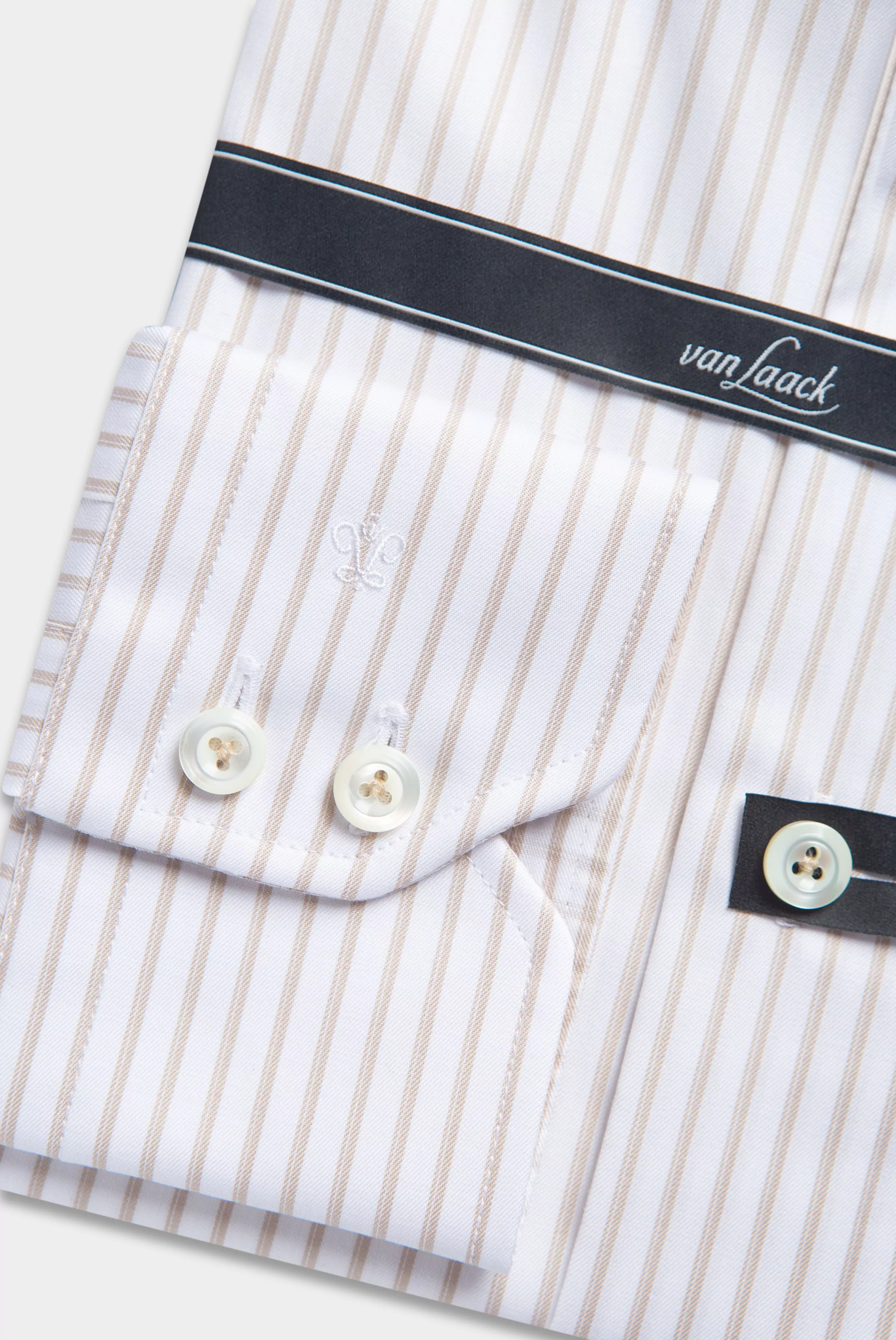 van Laack СОРОЧКА RIVARA SF05N
 цвет бежевый ,photo 5