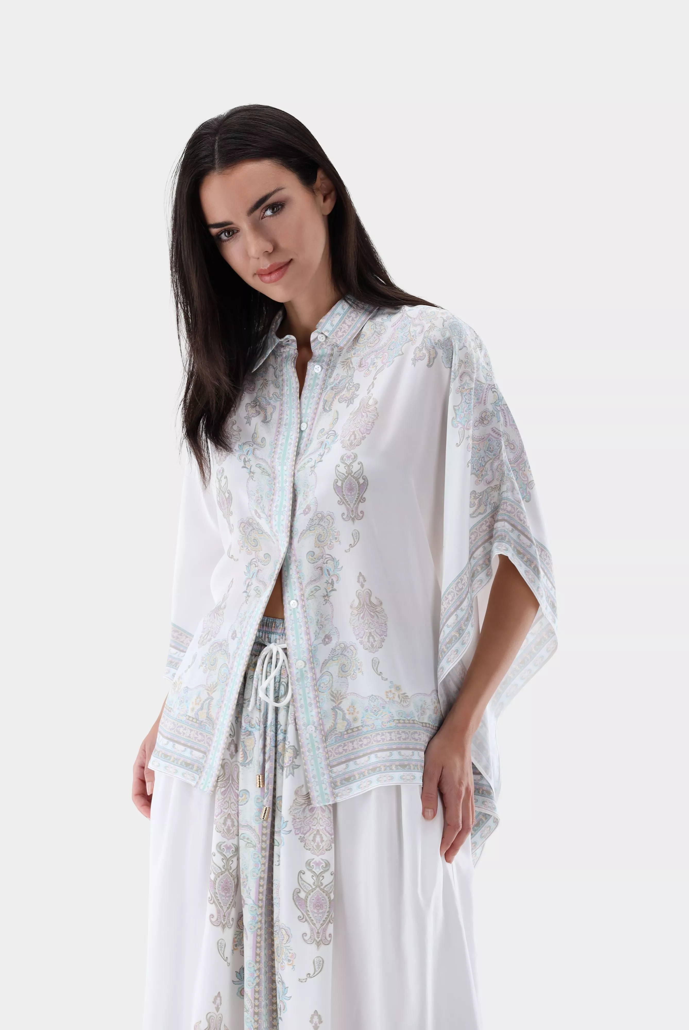 van Laack БЛУЗКА TUJA PX
 цвет бежевый ,photo 1