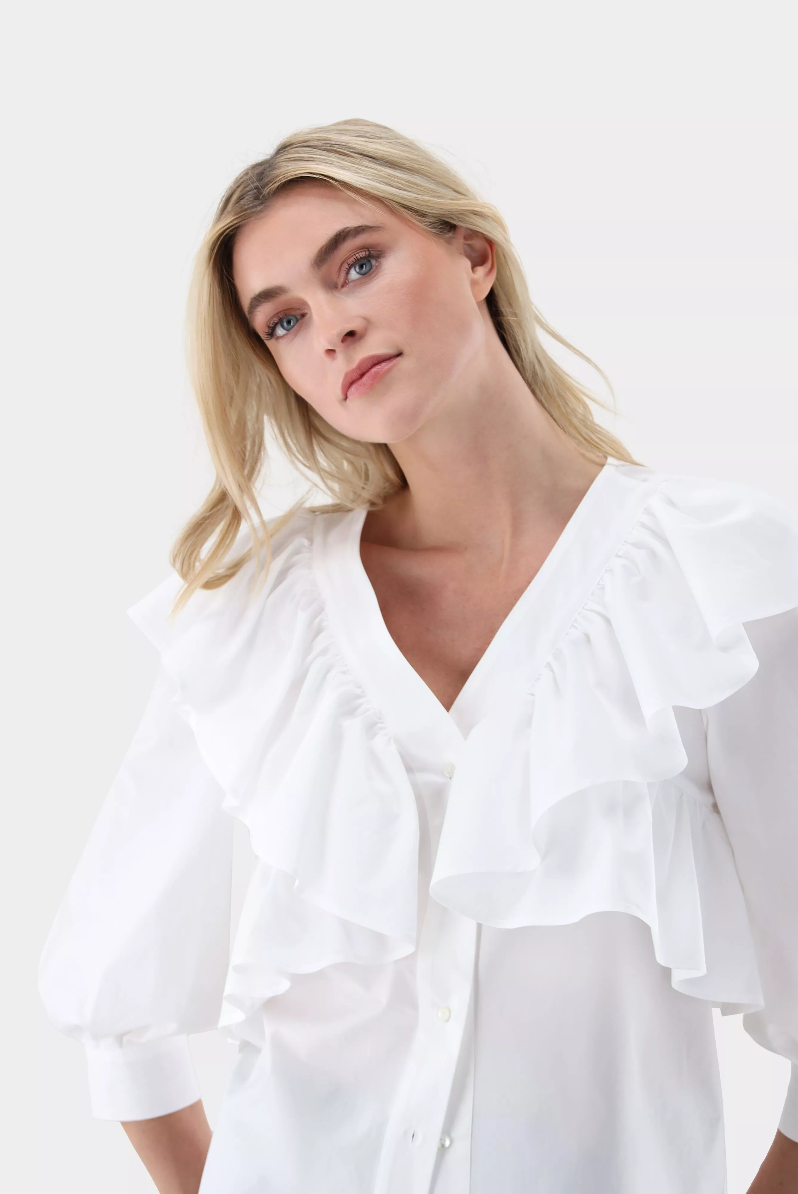 van Laack БЛУЗКА ANNESA
 цвет белый ,photo 2