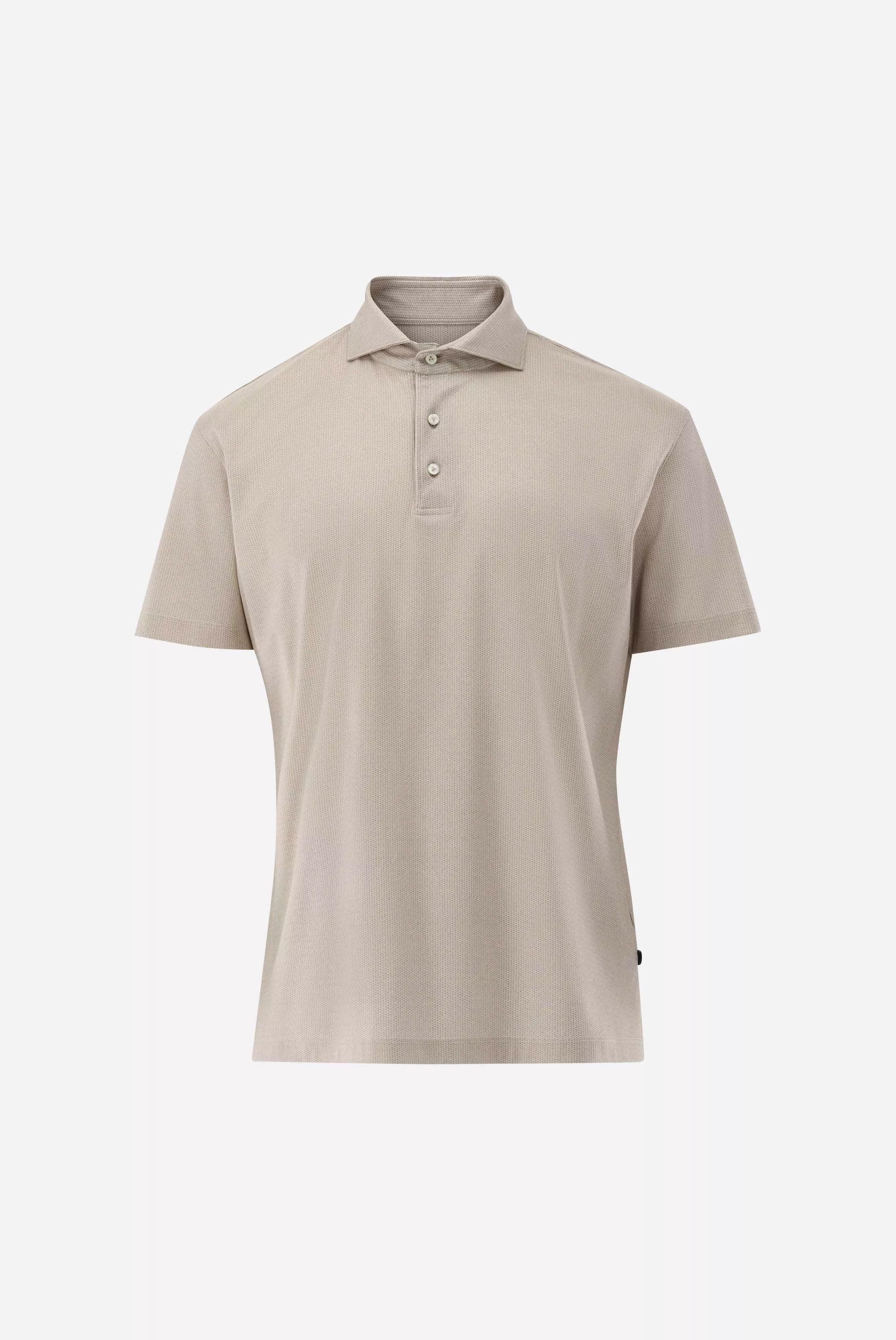 van Laack РУБАШКА-ПОЛО PESO
 цвет бежевый ,photo 1