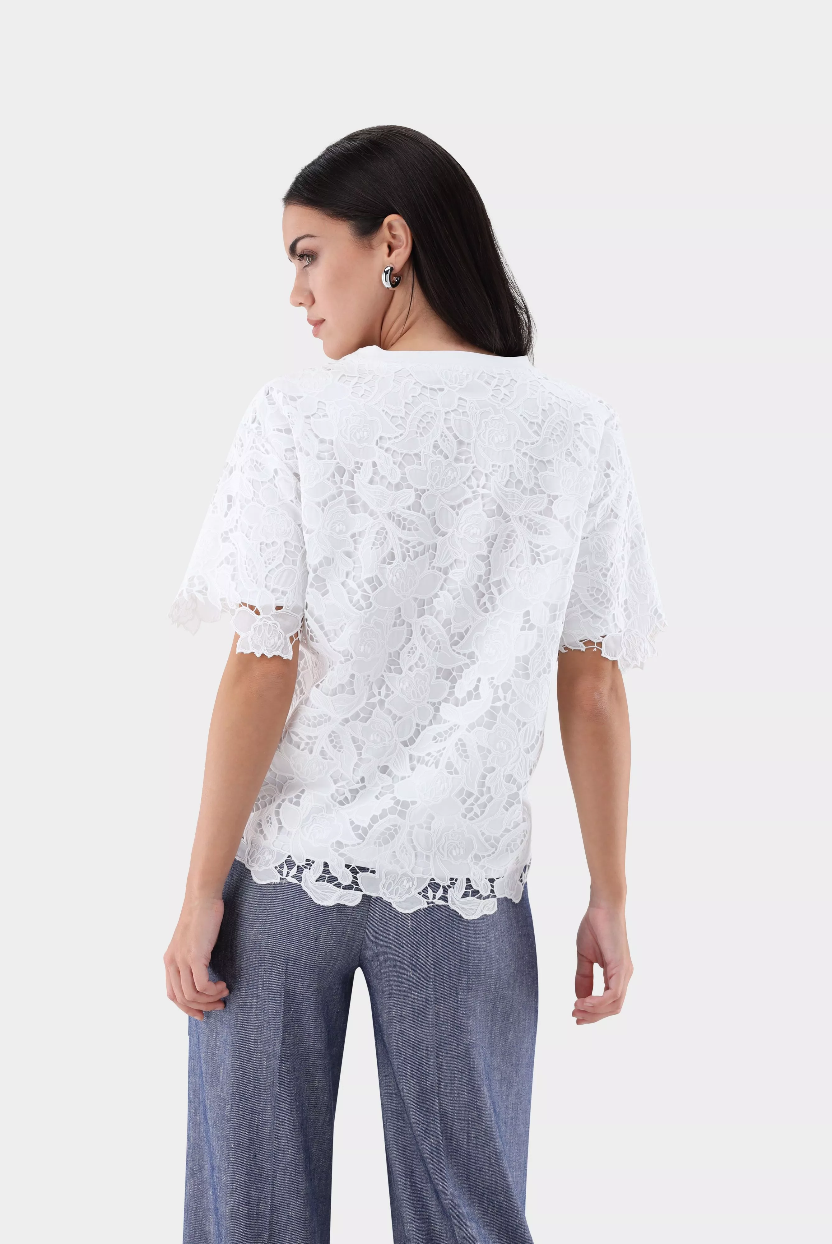 van Laack БЛУЗКА MISANA F
 цвет белый ,photo 6