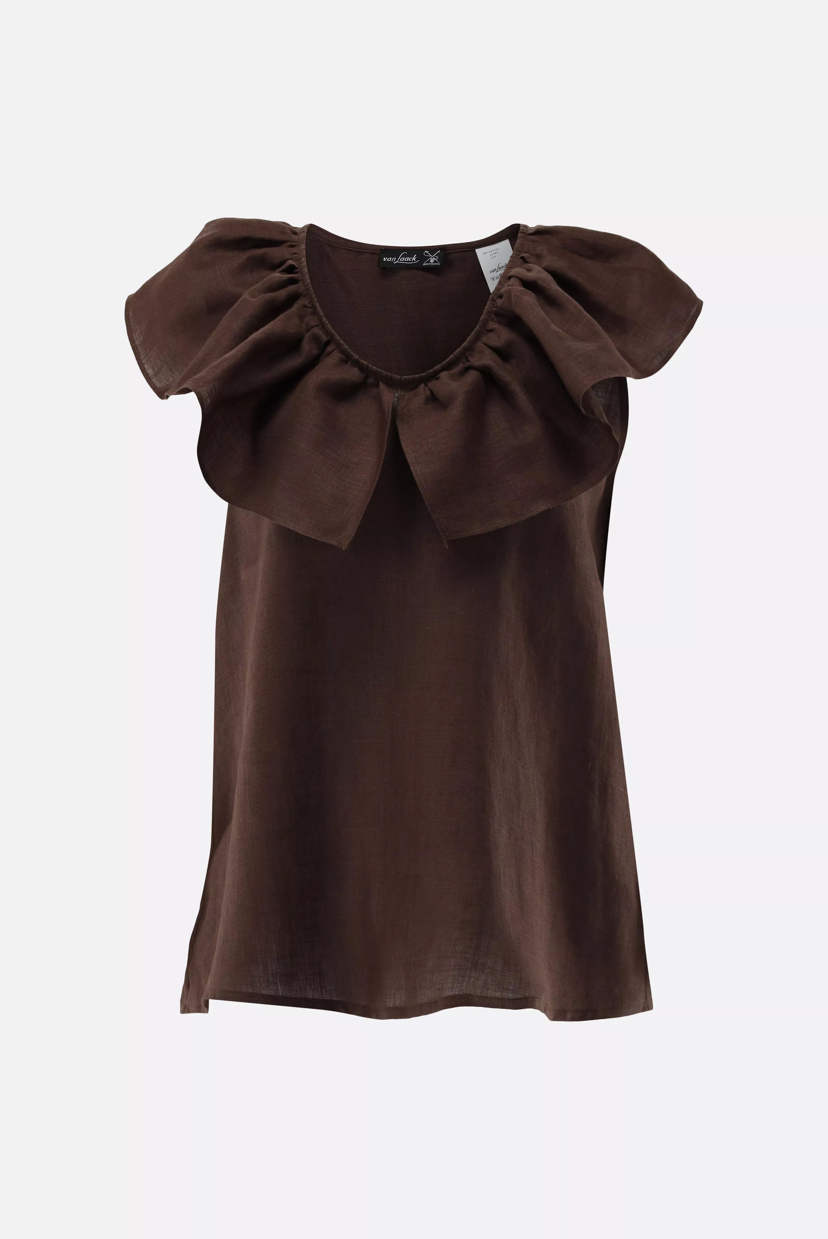 van Laack БЛУЗКА BINTOU SV
 цвет коричневый ,photo 1