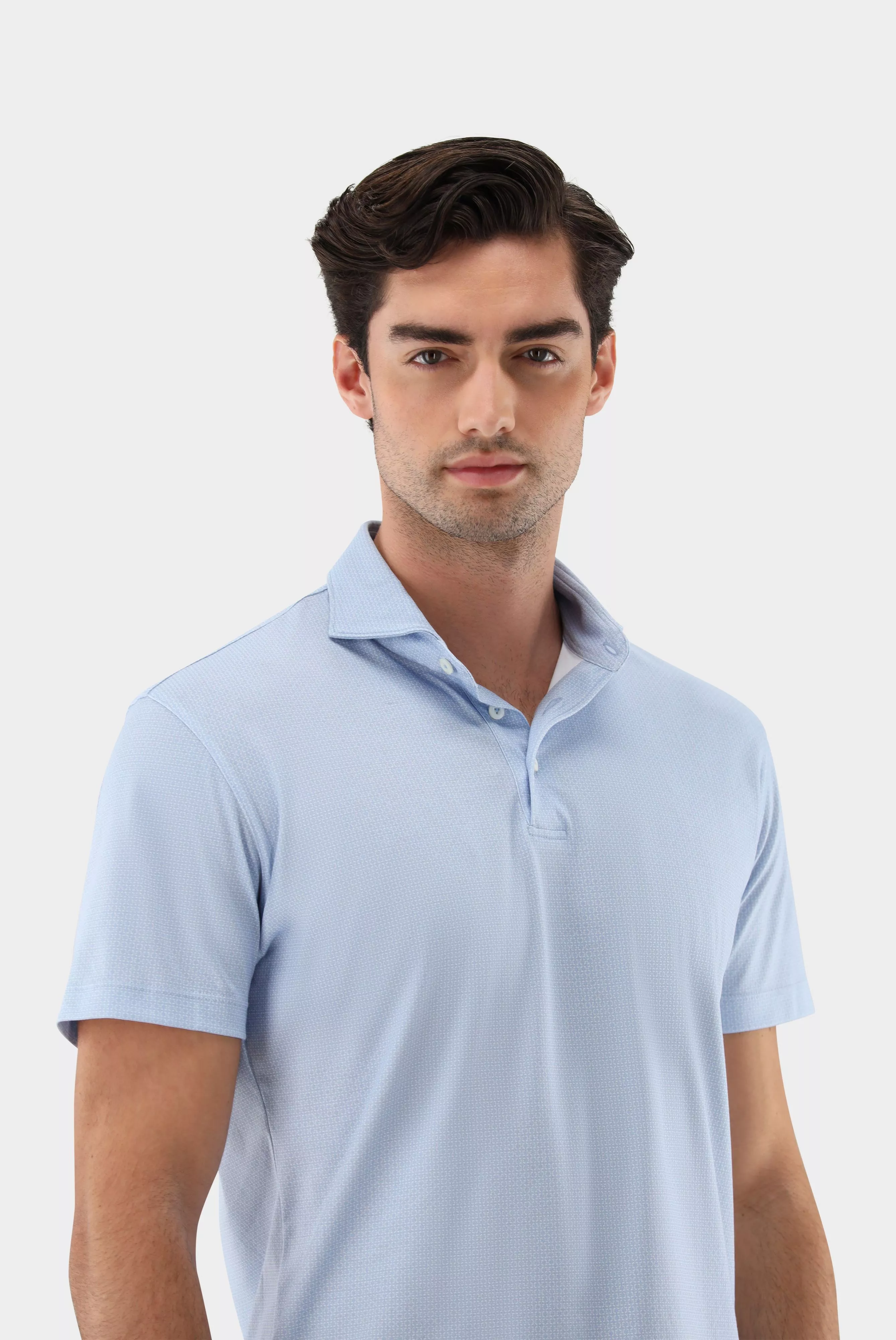 van Laack РУБАШКА-ПОЛО PESO
 цвет голубой ,photo 2