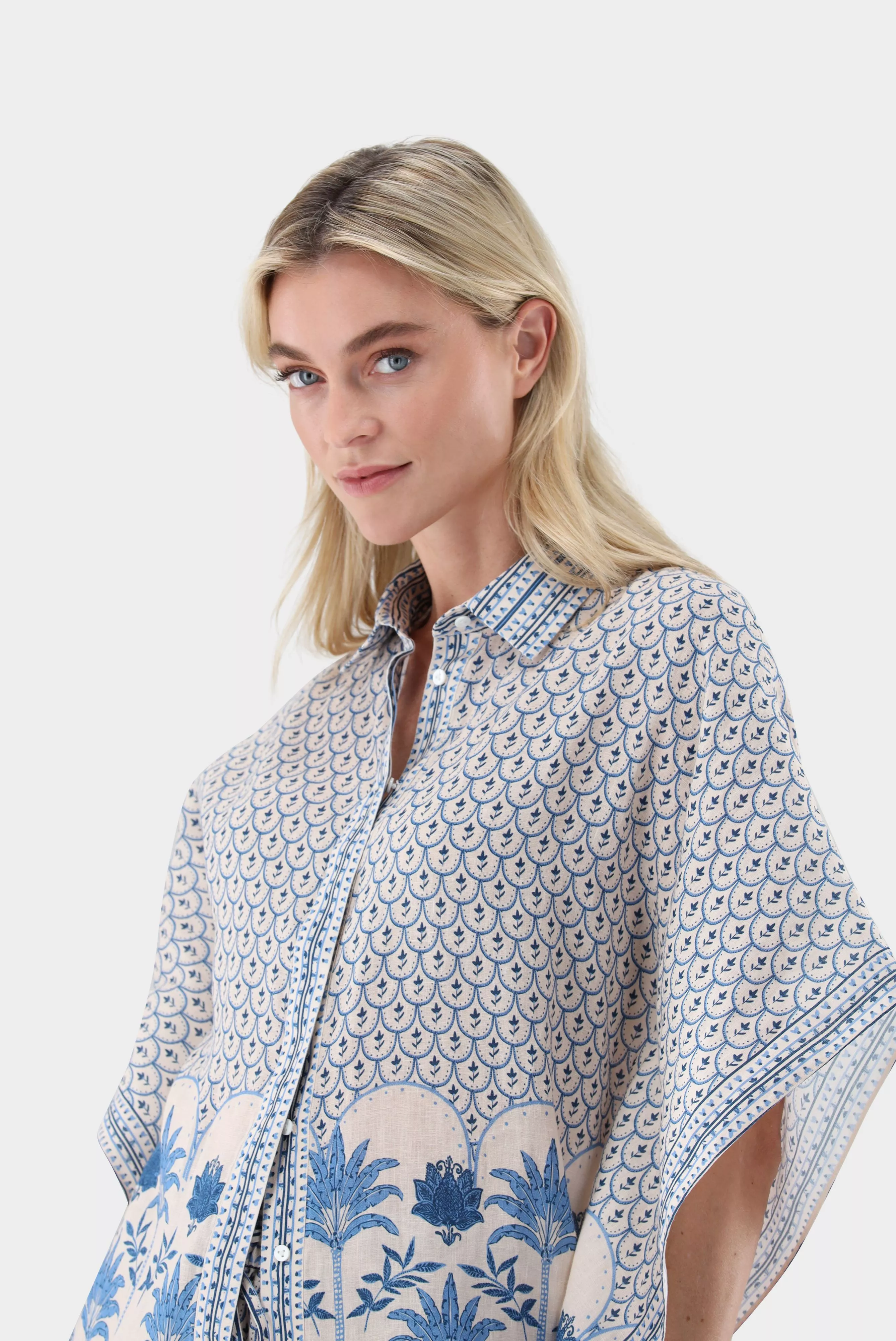 van Laack БЛУЗКА TUJA PX2
 цвет бежевый ,photo 2