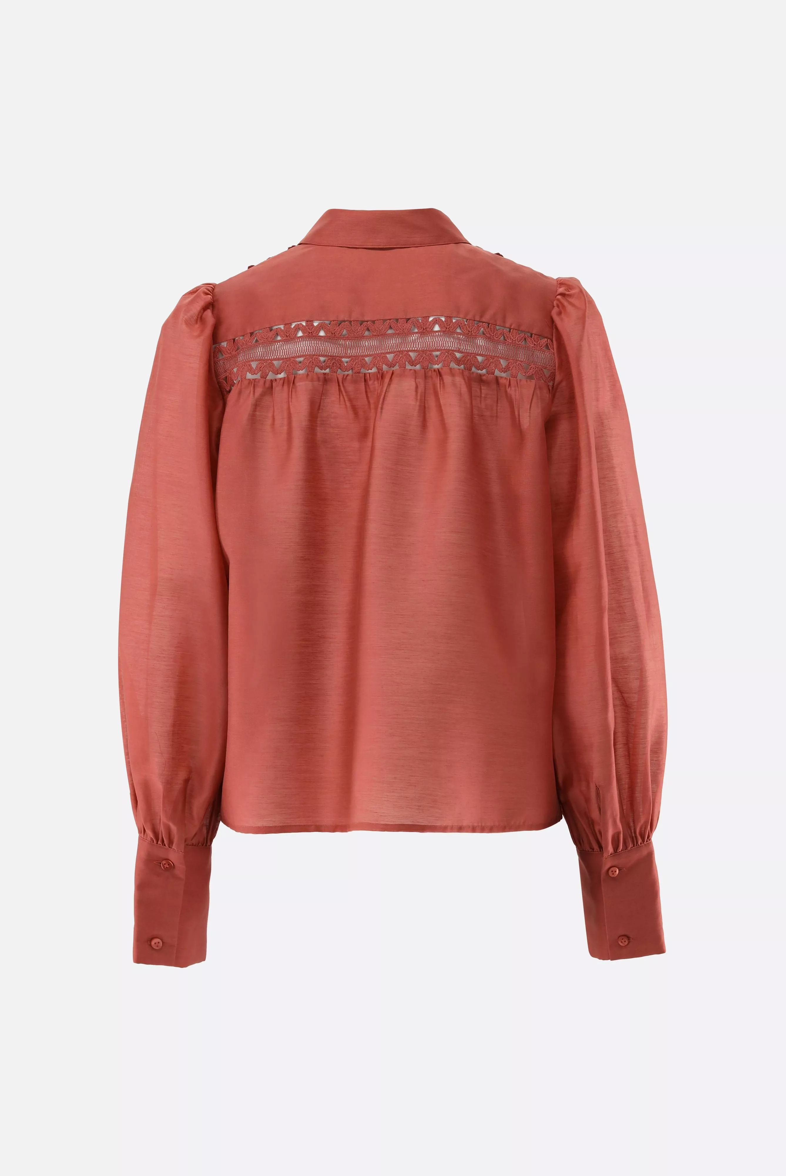 van Laack БЛУЗКА ALWIA PB
 цвет оранжевый ,photo 4