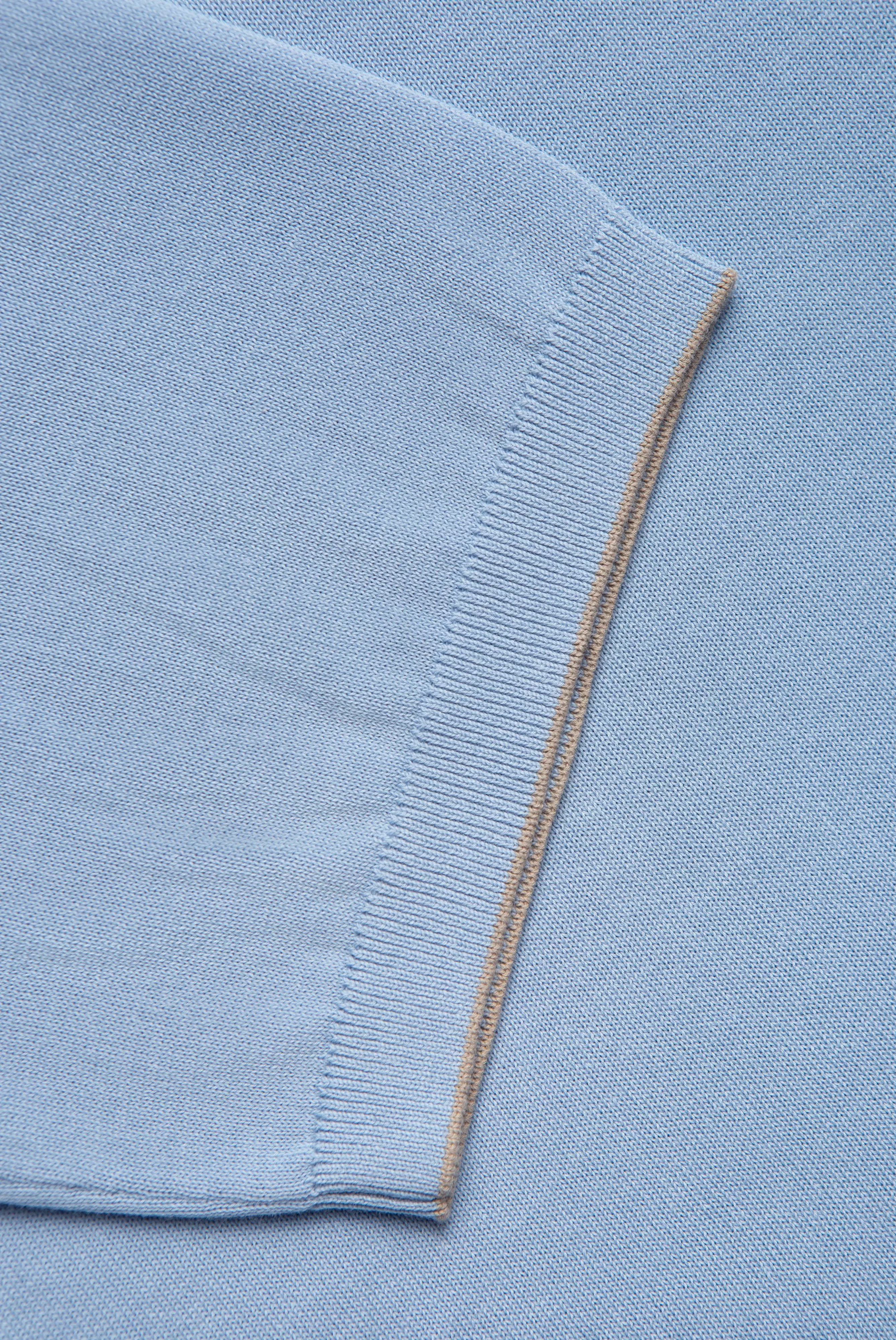 van Laack РУБАШКА-ПОЛО SANDRO SBF
 цвет голубой ,photo 4