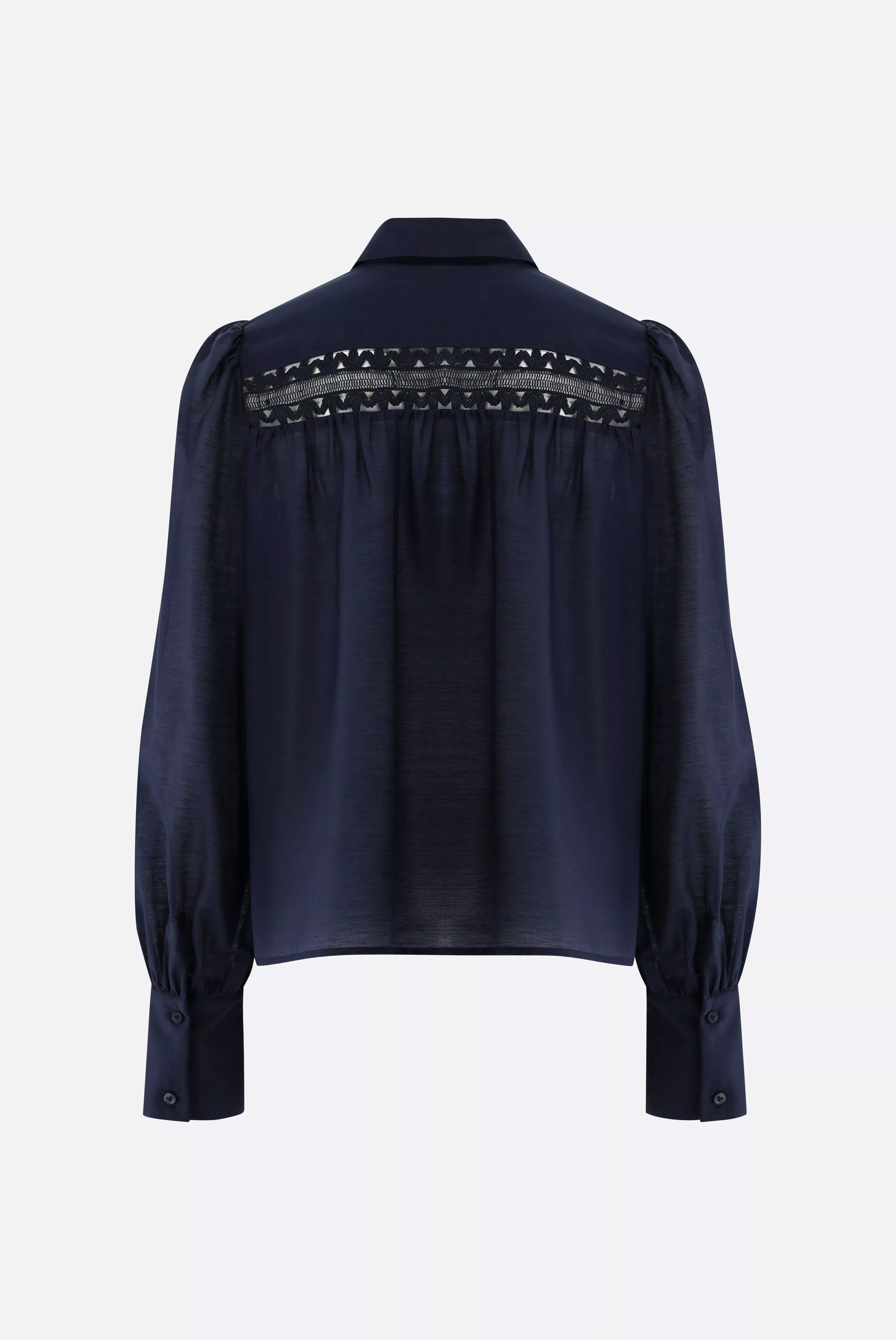 van Laack БЛУЗКА ALWIA PB
 цвет синий ,photo 4