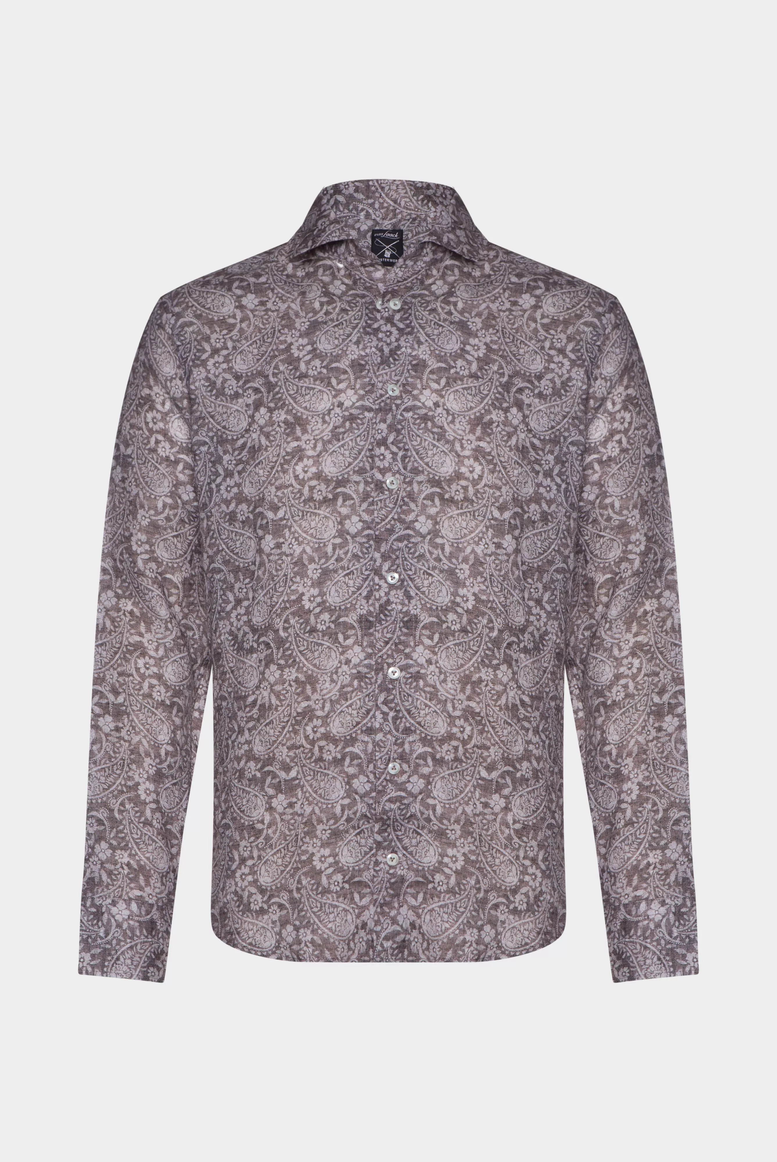 van Laack СОРОЧКА RIKOS1 SFK
 цвет коричневый ,photo 3