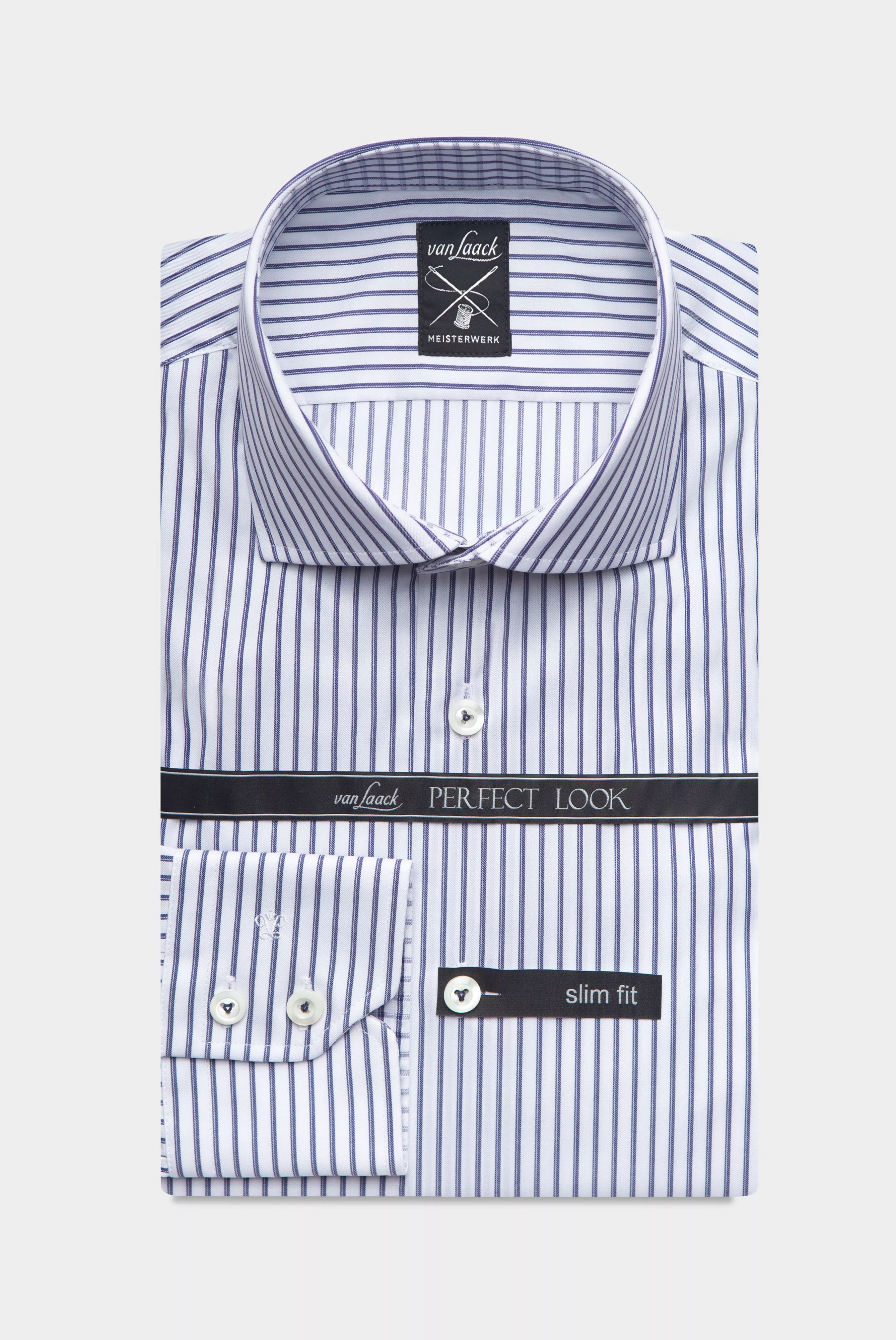 van Laack СОРОЧКА RIVARA SF05N
 цвет синий ,photo 1