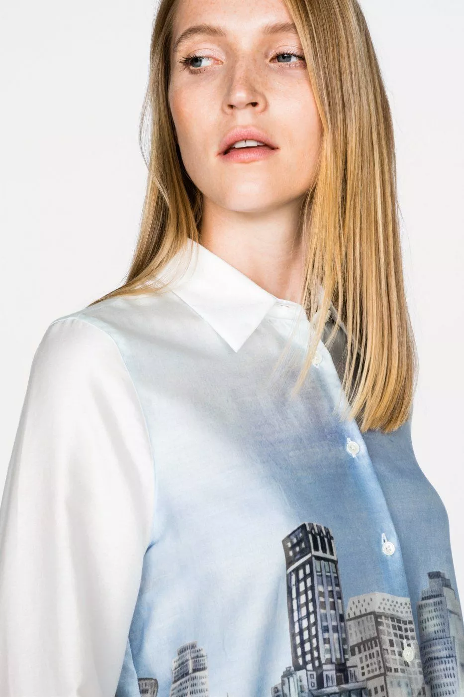 блузка LUZI PXO синий LUZI-PXO_171559_007 ,photo 3